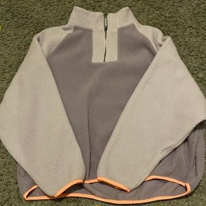 american eagle oversized sherpa pullover